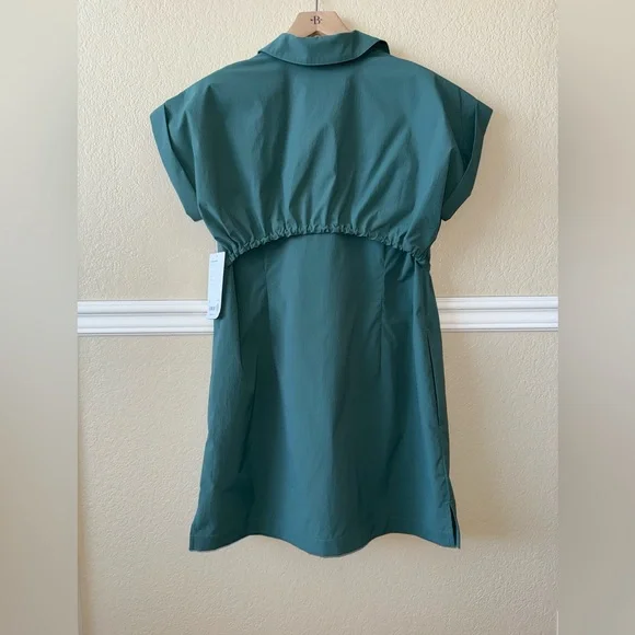 NEW $169 Athleta Topspin Dress Blue Teal Size Small - Picture 11 of 11